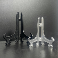 5 Pieces, Transparent Acrylic Easel Display Stand/Plate Holder, Used for Weddings, Birthdays, Home Decoration, Tabletop Display Photo Stand, Picture Frame or Other Items