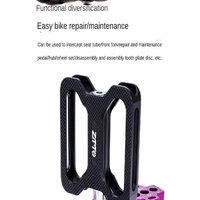 AliExpress NONE ZTTO Bike Table Vise Insert Clamp Tool Aluminum Multifunction Fixtures Bicycle Pedal Tool Bicycle Jaw Vice Worktable Bench