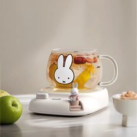 Miffy Kawaii Anime Cartoon Rabbit Heated Coasters Insulation Household Use Water Cup Base Hot Milk Artifact Coaster Warmer
