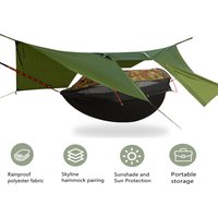 Camping Hammock With Mosquito Net Portable Outdoor Travel Sleeping Hanging Hammocks Swing And Waterproof Canopy Tent Awnings