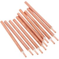 2/10Pcs 3*50mm Purple Copper Oxide Electrode Head 18650 Power Battery Double Head Spot Welding Needle