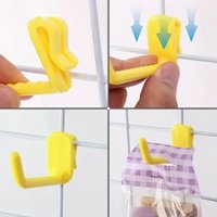Colorful Mesh Panel Hooks Plastic Multi-Purpose Supermarket Display Racking Storage Wall-mounted Hangers Home Organization