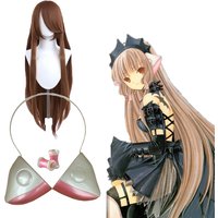 Anime Chobits Chii Eruda Cosplay Prop Ears Headset Pink Horn Hairband Headband Accessory Women Girl Christmas Gift