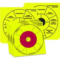 10pcs Fluorescent Shooting Calibration Targets, Self-adhesive Stickers, 12-inch Shooting Target Paper, Splatter Target Stickers