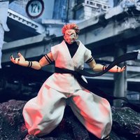 Shf 1/12 Ryomen Combat Uniform White Long Robes Jujutsu Kaisen Kimono Hanfu Clothes Model for 6inch Acrion Figures Body