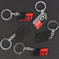 3D Metal GR SPORT Badge Car Keychain Key Ring Chain Decoration For Toyota Yaris Prius Rav4 Land Cruiser Highlander TRD Corolla