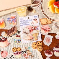 20pcs Soft Painting Daily Series Kawaii Ins Life Small Elements PET Stickers Creative Handbook DIY Scrapbooking Stickers