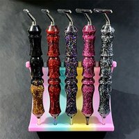 10pcs 1-10 Styles Stainless Steel Elbow Threaded Pen Heads Shiny Star Diamond Painting Threaded Point Drill Pen Diamond DIY Tool