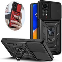 Slide Camera Lens Protector Armor Case For Xiaomi Redmi Note 13 12 11 Pro Plus 11s 12s Military Grade Bumpers Ring Cover