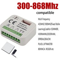Gate Remote Receiver 433 868MHz RX MULTI 300-900MHZ AC/DC 9-30V Receiver with Remote Control