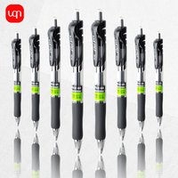 WQN-3/6/12pcs Black Ink Gel Pen, 0.7mm Quick Dry Writing Smooth School Office And Home Stationery For Back-To-School Season
