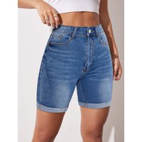 High Waisted Cow Short Pants