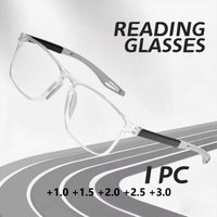 1/2PCS Lesebrille Anti Blau Licht Ältere Brillen + 100 + 150 + 200 + 250 + 300 männer Frauen Große Rahmen Brillen