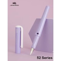 Jinhao 52 Fountain Pen Colorful Writing Ink Pen F EF Nib High Quality Calligraphy Pens Office School Supplies Stationery