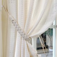 Minimalist Curtain Tieback Cotton Rope Macrame Handmade Curtains Strap Curtain Holders Boho Home Decor Curtain Accessories