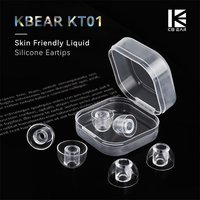 KBEAR KT01 Liquid Silicone Eartips S/M/L Universal Skin Friendly Silicone Eartips Replacement Earbuds For TRN KZ EDX ZS12 PRO X