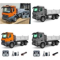 6*6 New Kabolite 5702 RC Dump Truck RTR 1/14 Scale 2.4G Remote Control Vehicle Dumper Tipper Car Light Sound Model Toy for Adult
