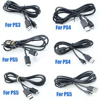 For PS3/PS4/PS5 Wireless Controller Charging Cable for PS5 Slim Data Cable USB for TYPE-C Charging Cable Data Cable