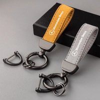 Keychain Key Ring Chain Pendant Gift Leather Car Emblem For Mercedes Benz W203 W204 W207 W124 W111 W251 CLK GLA ML SLS A200 C300