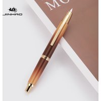 JINHAO 10 Press Fountain Pen Retractable EF/F Metal High Quality Writing Ink with Converter School Office Supplies Stationery