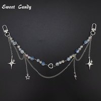 Adjustable Detachable ITA Bag Double Chain Star Heart Pendant DIY Bag Decorative Chain Pain Bag Charm Fashion Waist Chain
