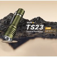 Wurkkos TS23 21700 Rechargeable Tactical Flashlight EDC 5000LM XHP70.3 HI LED Torch IPX-8 Waterproof Two Group Modes Tail Switch