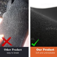 Nylon Suede Car Floor Mats Carpet Rugs Compatible With Ford 2006-2014 2 rows For S-MAX Anti-slip Stylish Odorless Flame Black