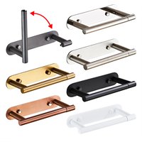 304 stainless steel toilet paper holder can be non punched, screw punched, rotatable toilet paper holder, wall toilet roll paper