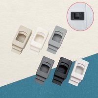 Plastic Clasp Safety Door Latch Spring Buckle Snap Lock Invisible Cabinet Handle For Electric Box Tool Box Furniture Hardware