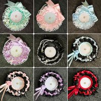 1 Piece, Cool Lace Round Badge Display Stand, Multi-Accessory Heavy-Duty Handmade DIY Finished Product for Anime Cartoon Game Character Badge Display, Ita Bag Decoration