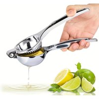 1 Stück Edelstahl-Zitronenpresse - Manuelle Effiziente Saftpresse, Einfach zu Bedienen, für Heim- und Gewerbenutzung, Geeignet für Verschiedene Frücht