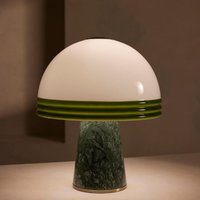 Denmark Green Marble Mushroom Table Lamp Rotundity White Glass Lampshade Living Room Bedroom Study Restaurant Reading Desk Light