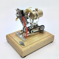 Single Cylinder Four-Stroke Gas Engine Model Kit for Motorcycles - New Toy for Men H09