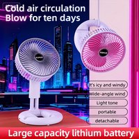 Three-speed Adjustable Mini Fan USB Rechargeable,U-shaped Base, Gentle Breeze for Sleep, Strong Wind for Bedroom, Office Kitchen