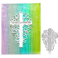 1Pc Religion Cross Metal Cut Die Embossed Template for Gift Card Making Crafts DIY Scrapbooking