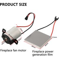 Unverzichtbares Ersatzset für Kaminventilatormotoren und Stromerzeugungsfolie stellt die Wärmeverteilung in Ihrem Kamin wieder her