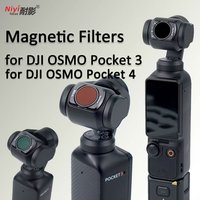 Magnetic Camera Filter For DJI OSMO Pocket 3 pocket4 1/4 Black Diffusion Light Pullution Reduction UV CPL ND Variable Adjustable