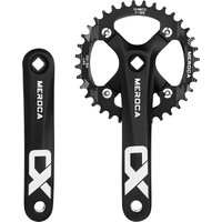 AliExpress GOLDIX MEROCA Square Hole Bicycle Crankset Aluminum Alloy Square Hole Mountain Bike Crankset 170mm 32T/34T/36T/38T 104BCD Chainring
