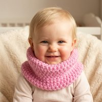 Winter Baby Neck Warmer Double-Sided Knit Scarf Solid Color 36-40cm Head Circumference Soft Yarn Baby Kids Warm Scarf