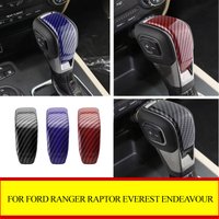 ABS Car Gear Shift Knob Sticker Cover For Ford Ranger Raptor Everest Endeavour 2020-2023 Styling Trim Interior Accessories