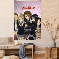 Anime K-ON KON Cartoon Tapestry Wall Hanging TapestryDecoration Household Home Decor Tapestry Dorm Wall Art Decor Home Tapestry