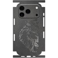 Diamond Texture Leather Back Skin for iPhone 17 16 15 14 13 Series Full Wrap Edge Rear Protective Film Sticker
