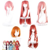 The Quintessential Quintuplets Cosplay Wig Gotoubun no Hanayome Nakano Ichika Nino Yotsuba Itsuki School Anime Synthetic Wig Cap