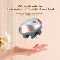 Head Scalp Electric Mini Massager Magnetic Rechargeable Electric Device Waterproof Multifunctional Physiotherapy Instrument Tool