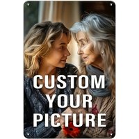 2D Flat Decorative Custom Metal Signs Personalized Customization Text & Image Waterproof Durable Wall Art Easy Installation for
