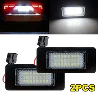 2PCS Car No Error Canbus Led License Number Plate Lights Bulb For Audi A1 A4 B8 A5 S5 A6 S6 A7 Q5 TT TTS 2D For VW 6000K White