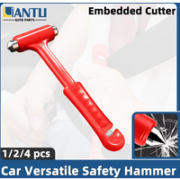 1/2/4PCS Universal Car Emergency Safety Hammer Heavy-Duty Window Breaking Tool Reliable Car Emergency Accessories