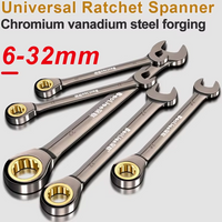 6-32mm Universal Torx Wrench Adjustable Torque 72-tooth Ratchet Spanner for Bicycle Motorcycle Car Repair Tools Mechanical Tool