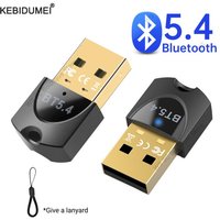 USB Bluetooth 5.4 5.3 Bluetooth Adapter for PC Dongle Adaptador Wireless Mouse Keyborad Music Audio Receiver USB Transmitter