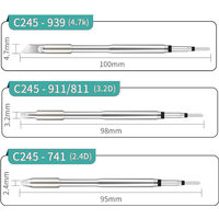 Replacement C245 Series Soldering Iron Tips C245-030/741/939 Compatible JBC Sugon GVM Aifen Aixun soldering station Handle